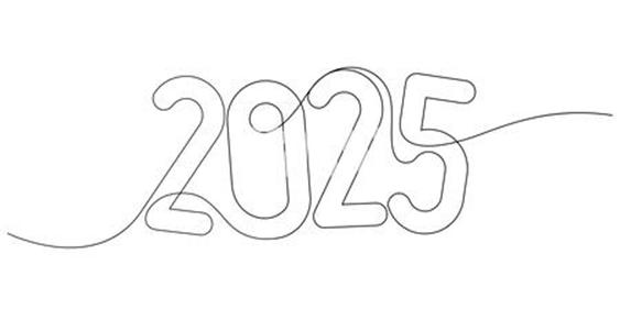 continuous line drawing 2025 number design logo minimalism concept ...